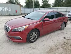 Salvage cars for sale at Midway, FL auction: 2015 Hyundai Sonata SE