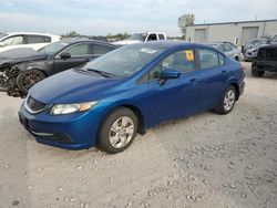 Salvage cars for sale at Kansas City, KS auction: 2014 Honda Civic LX