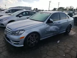 Salvage cars for sale at Chicago Heights, IL auction: 2013 Mercedes-Benz C 300 4matic