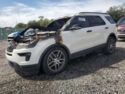 Salvage cars for sale at Riverview, FL auction: 2018 Ford Explorer Sport