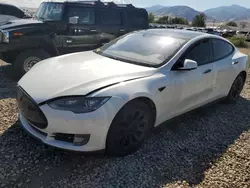 Salvage cars for sale at Magna, UT auction: 2015 Tesla Model S