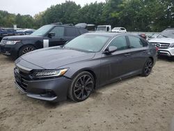 Salvage cars for sale at North Billerica, MA auction: 2019 Honda Accord LX