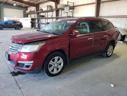 Salvage cars for sale at Eldridge, IA auction: 2013 Chevrolet Traverse LT