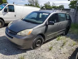 Salvage cars for sale at Opa Locka, FL auction: 2004 Toyota Sienna CE