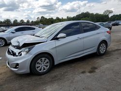 Salvage cars for sale at Florence, MS auction: 2015 Hyundai Accent GLS