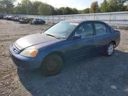 Salvage cars for sale at Grantville, PA auction: 2002 Honda Civic EX