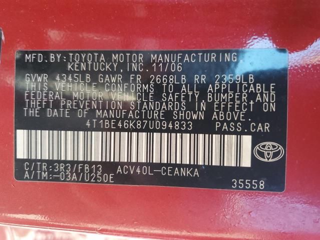 2007 Toyota Camry CE