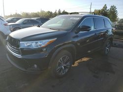 Toyota salvage cars for sale: 2016 Toyota Highlander XLE