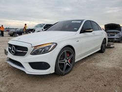 Salvage cars for sale at Houston, TX auction: 2016 Mercedes-Benz C 450 4matic AMG