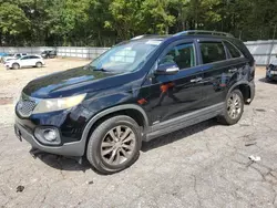 Salvage cars for sale at Austell, GA auction: 2011 KIA Sorento EX