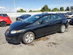 Honda salvage cars for sale: 2013 Honda Civic LX