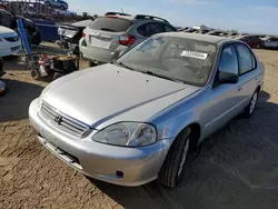 Honda Vehiculos salvage en venta: 2000 Honda Civic Base