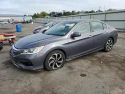 Salvage cars for sale at Pennsburg, PA auction: 2016 Honda Accord EX