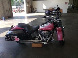 Salvage motorcycles for sale at Ham Lake, MN auction: 2002 Harley-Davidson Flstf