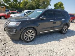 Salvage cars for sale at Cicero, IN auction: 2016 Ford Explorer Limited