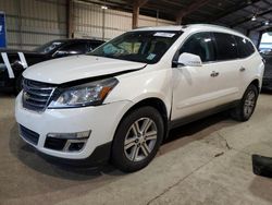 Salvage cars for sale at Greenwell Springs, LA auction: 2015 Chevrolet Traverse LT