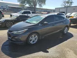 Salvage cars for sale at Albuquerque, NM auction: 2016 Chevrolet Cruze LT