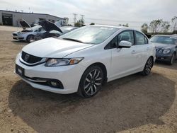 Salvage cars for sale at Elgin, IL auction: 2015 Honda Civic EXL