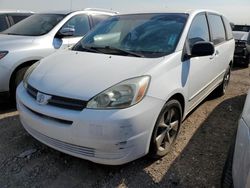 Toyota Sienna ce salvage cars for sale: 2005 Toyota Sienna CE