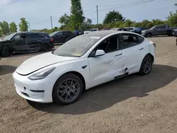 Salvage cars for sale from Copart Montreal Est, QC: 2023 Tesla Model 3