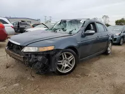 Salvage cars for sale at Elgin, IL auction: 2007 Acura TL