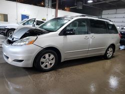 Salvage cars for sale from Copart Blaine, MN: 2007 Toyota Sienna CE