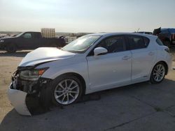 Salvage cars for sale at Grand Prairie, TX auction: 2012 Lexus CT 200