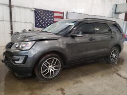 Salvage cars for sale at Avon, MN auction: 2017 Ford Explorer Sport