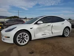 Salvage cars for sale at San Martin, CA auction: 2022 Tesla Model 3