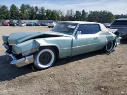 Salvage cars for sale at Finksburg, MD auction: 1970 Cadillac Coupe Devi