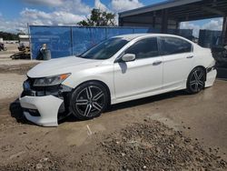 Salvage cars for sale at Riverview, FL auction: 2016 Honda Accord Sport