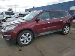 Salvage cars for sale at Woodhaven, MI auction: 2016 Chevrolet Traverse LT