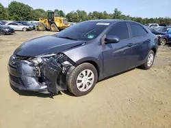 Salvage cars for sale at auction: 2016 Toyota Corolla ECO