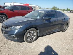 Salvage cars for sale at Houston, TX auction: 2019 Honda Civic LX