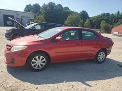 Salvage cars for sale at Mendon, MA auction: 2011 Toyota Corolla Base