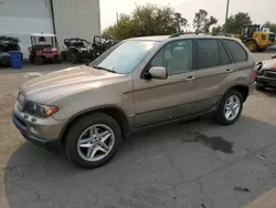 Salvage cars for sale at Woodburn, OR auction: 2005 BMW X5 4.4I