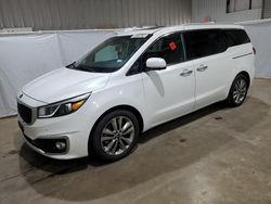 Salvage cars for sale at Lufkin, TX auction: 2015 KIA Sedona SXL