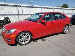 Mercedes-Benz salvage cars for sale: 2012 Mercedes-Benz C 300 4matic