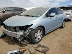 Salvage cars for sale at Brighton, CO auction: 2012 Honda Civic Hybrid