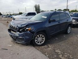 Salvage cars for sale at Miami, FL auction: 2021 Jeep Cherokee Latitude