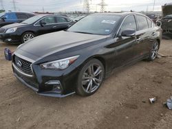 Salvage cars for sale at Elgin, IL auction: 2021 Infiniti Q50 Sensory