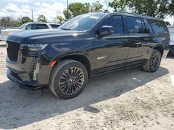 Salvage cars for sale at Riverview, FL auction: 2024 Cadillac Escalade V ESV