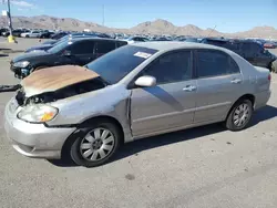 Salvage cars for sale at North Las Vegas, NV auction: 2003 Toyota Corolla CE