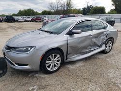 Salvage cars for sale at San Antonio, TX auction: 2016 Chrysler 200 Limited