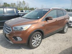 Ford Escape Titanium salvage cars for sale: 2017 Ford Escape Titanium