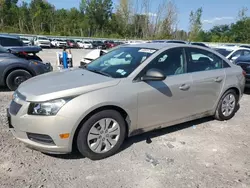 Salvage cars for sale from Copart Leroy, NY: 2012 Chevrolet Cruze LS