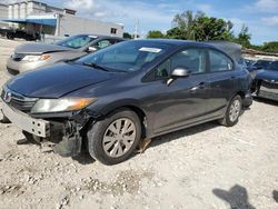 Vehiculos salvage en venta de Copart Opa Locka, FL: 2012 Honda Civic LX