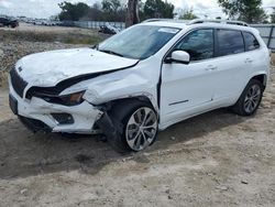 Salvage cars for sale at Riverview, FL auction: 2019 Jeep Cherokee Overland