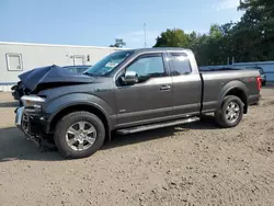 Salvage cars for sale at Lyman, ME auction: 2015 Ford F150 Super Cab