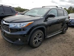 Salvage cars for sale at Hillsborough, NJ auction: 2016 Toyota Highlander XLE